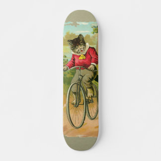 Skate Vintage Cats na Bicicleta