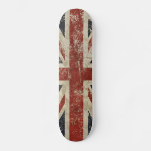 skate - Vintage Faded Union Jack Flag