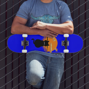 Skate vintage gato esperado urbano