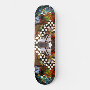 Skate Vintage Grunge Retro Abstrato MultiColoring