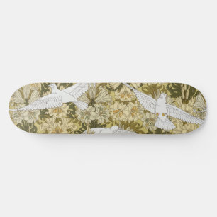 Skate Vintage padrão floral Dove & Lily em verde sálvia