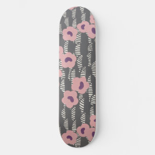 Skate Vintage René Crevel Francês Art Deco Rosa Floral