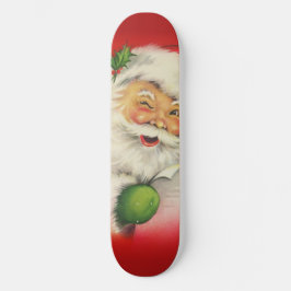 Skate Vintage Santa Claus Natal
