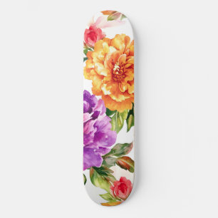 Skate Vintage Summer Bloom Watercolor Florals