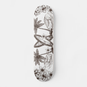 Skate Vintage - Surf Vibes Palm Trees Hawaii Cali