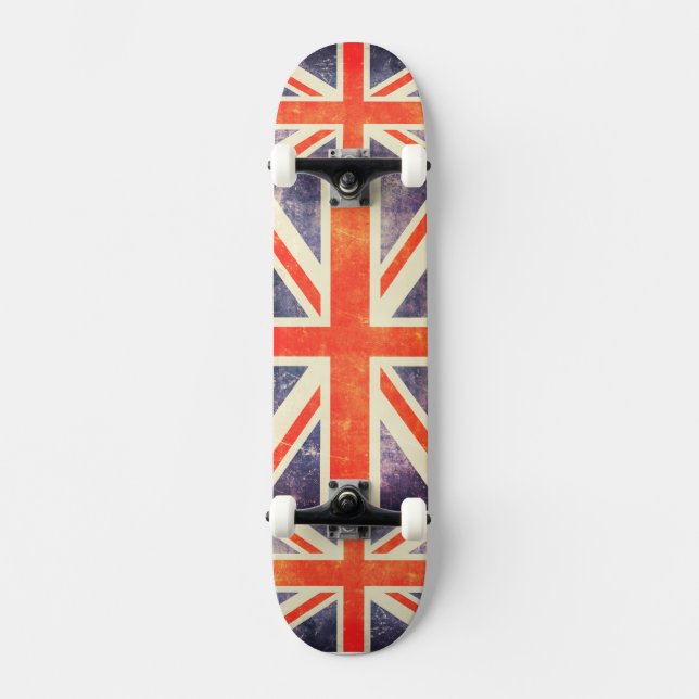 Skate Vintage Union Jack flag (Frente)