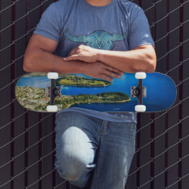 Skate Vista em Queenstown do Pico de Bob, Nova Zelândia