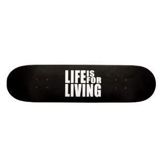 Skate Vivem as citações positivas da mantra: A vida é
