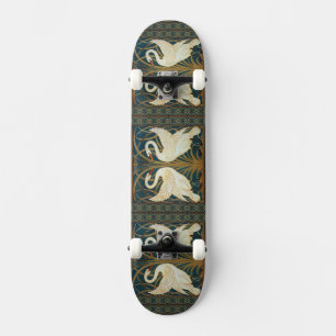 Skate Walter Crane Swan, Rush E Iris Art Nouveau