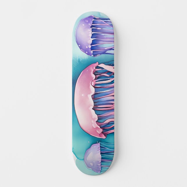 Skate Watercolor Series: Jellyfish (Frente)