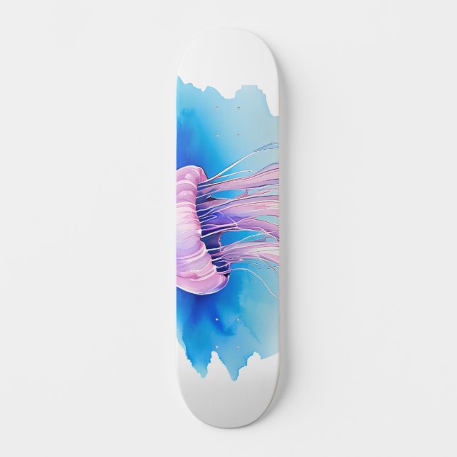 Skate Watercolor Series: Jellyfish 2 (Frente)