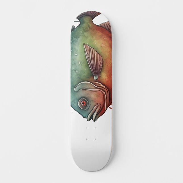 Skate Watercolor Series: Piranha (Frente)