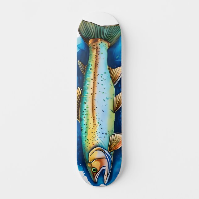 Skate Watercolor Series: Trout/Salmon (Frente)
