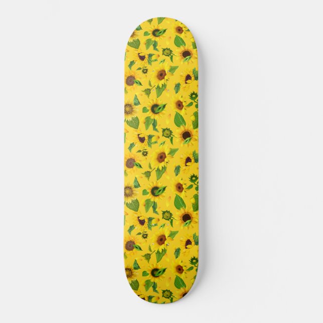 Skate Watercolor Sunflower 3 (Frente)