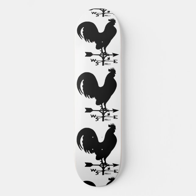 Skate Weathervane Rooster (Frente)