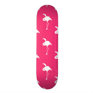 Skate White Flamingo no Neon Hot Pink