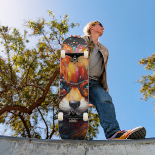 Skate Wild Free Abstrato Pop Fox