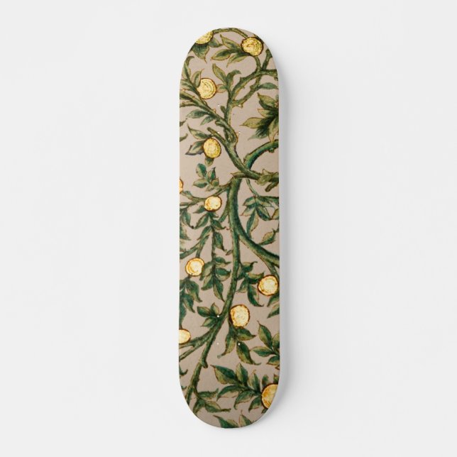 Skate William Morris Floral Fruta Garden Flower Classic (Frente)