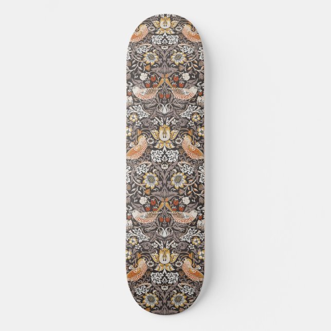 Skate William Morris Morango Furtado Carvão Ocre (Frente)