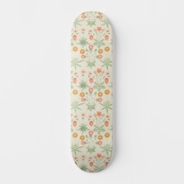 Skate William Morris Orange, Pink & Green Daisy Pattern