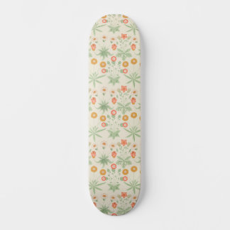 Skate William Morris Orange, Pink & Green Daisy Pattern