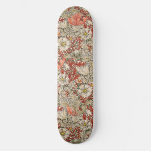 Skate William Morris Primavera Compton Flower Vermelho