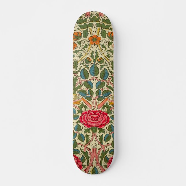 Skate William Morris Rosa Floral Chintz Rosa (Frente)
