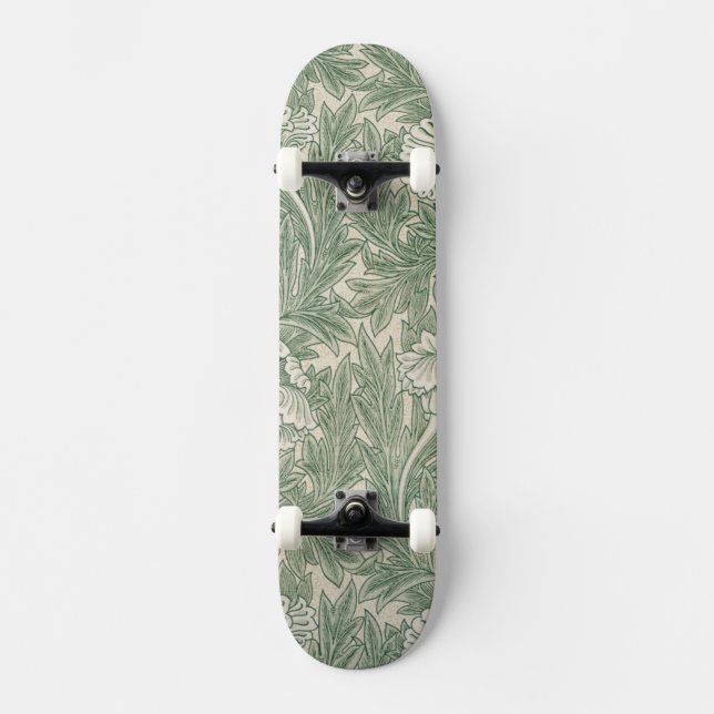 Skate william morris tulip wallpaper textile green (Frente)