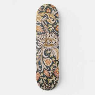 Skate William Morris Vintage Trent Azul Padrão Floral