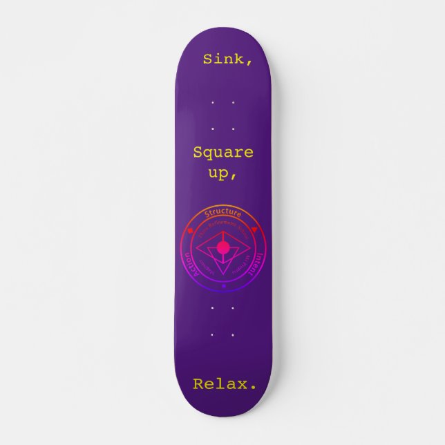 Skate Wing Chun Training Deck (Roxo) (Frente)