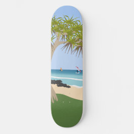 Skate Wing Foil Surfers Pandanus Tree na Praia