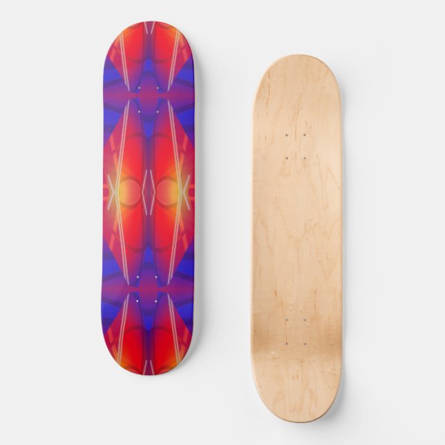 Skate Wing It Neon Layout Abstract Design (Frente)
