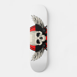 Skate Wing Skull - RED