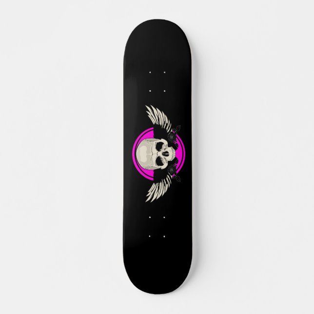 Skate Wing Skull - Rosa (Frente)