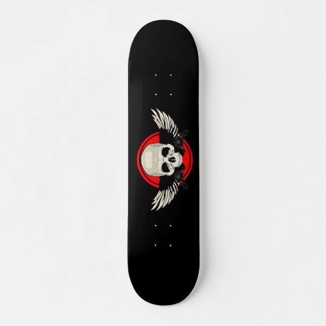 Skate Wing Skull - VERMELHO (Frente)