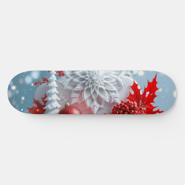 Skate Winter Blossom Composition (Horz)