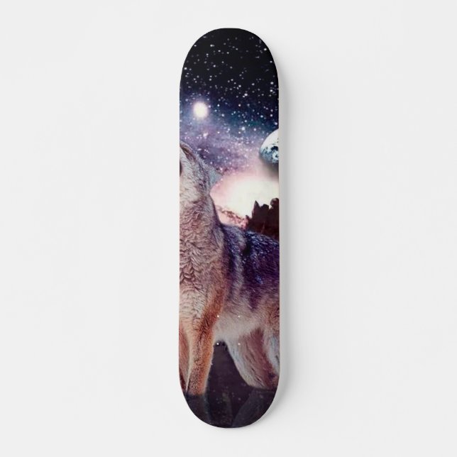 Skate Wolf howling through the universe (Frente)
