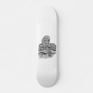 Skate Wolf mit Rabe