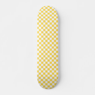 Skate Xadrez amarelo visual clássico