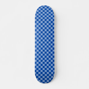 Skate Xadrez Azul Cobalto