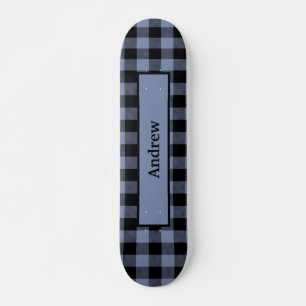 Skate Xadrez Preto e Azul, Xadrez de Buffalo, Lumberjack