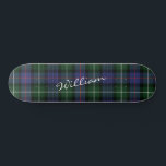 Skate Xadrez Purple Green Tartan McKenzie Personalizado<br><div class="desc">Adicione um toque clássico e tradicional a este skate de cheque preto roxo verde Clan MacKenzie tartan xadrez. Faz um presente de excelente ou como um presente para você mesmo. Combine com a sua última decoração nesta temporada. Entre em contato com o designer a qualquer momento se você quiser que...</div>