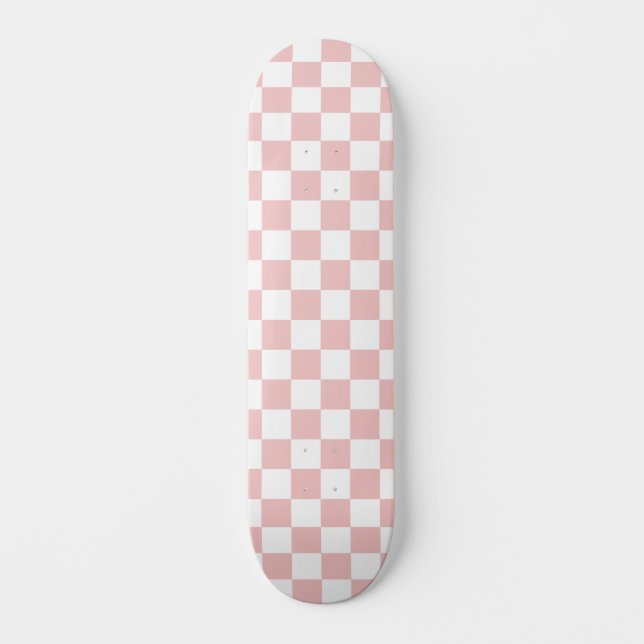 Skate Xadrez Rosa Bebê Game Love (Frente)