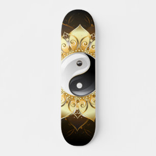 Skate Yin Yang Ouro Lotus
