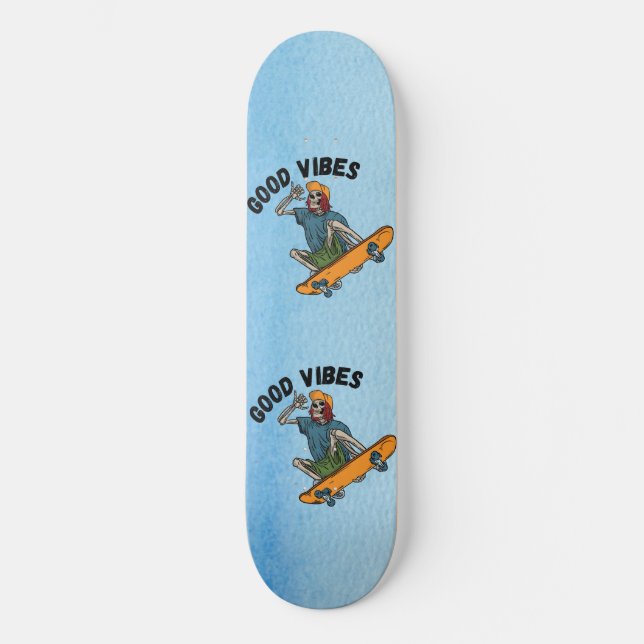 Skate Zazzle, boas vibrações (Frente)