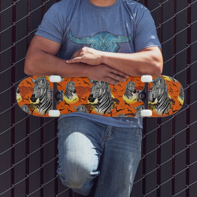 Skate Zebra African Savanna Wild Animal (Ao ar livre 3)