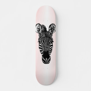 Skate Zebra Head em Rosa