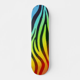 Skate Zebra Pri com Gradiente Azul, Verde, Amarelo e Lar
