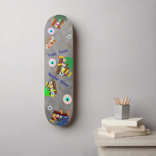 Skate Zumbis Assustadores Doce Dente