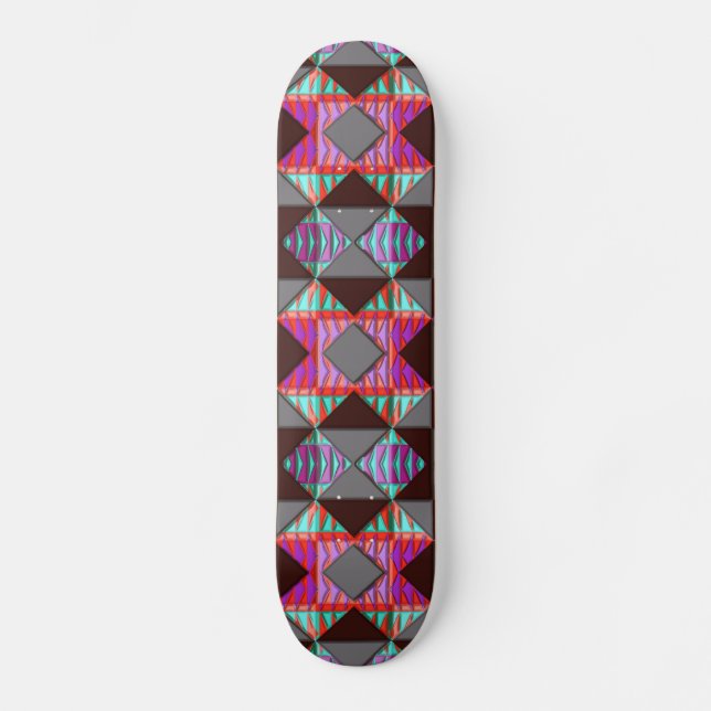 Skateboard 17 Moderno Nativo Americano (Frente)
